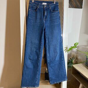 Francesca Lecca wide-leg blue jeans